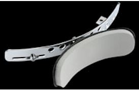 MAJESTIC - LEG REST (BLACK EPOXY COATED / SHORT)
