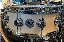 DW - SNAREDRUM 14X5" SATIN OIL NATURAL CHROME HARDWARE