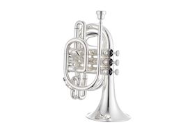 JUPITER - JTR710S POCKET TROMPET VERZILVERD