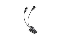 K&M - KM12244 LESSENAARLAMP DOUBLE2 LED FLEXLIGHT, ZWART