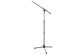 K&M - KM210/2 MICROFOON STAND LANGE POOT MET ZWENKARM 211 ZWART