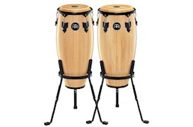 MEINL - HC555NT CONGA SET HEADLINER 10" & 11'' NATUREL MET STANDS