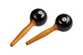 MEINL - PM1BK MN STUDIO MARACAS BLACK PLASTIC