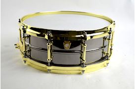 LUDWIG - LB416BT SNAREDRUM BLACK BEAUTY 5X14 TUBE LUGS BRASS HW.