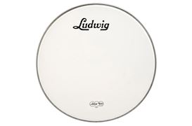 LUDWIG - LW4224V WEATHER MASTER 24" SMOOTH WHITE HEAD W/ SCRIPT LOGO