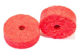 TUNER FISH - LUG LOCKS FELTS 10 PACK RED