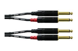 CORDIAL - CFU3PP DUAL MONO KABEL - 6,3MM JACK - 6,3MM JACK 3M