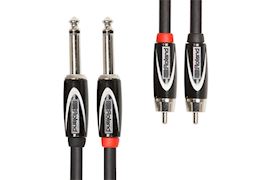 ROLAND - RCC-10-2R28 DUAL KABEL 6,3MM NAAR RCA (TULP), 3M