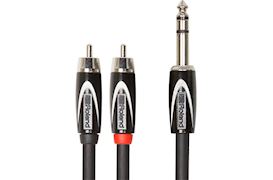 ROLAND - RCC-10-TR2R SPLITTER KABEL 6,3MM JACK (TRS) - 2X TULP 3M