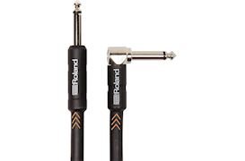 ROLAND - RIC-B10A 6,3MM HAAKSE JACK - 6,3MM RECHTE JACK KABEL, 3M