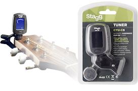 STAGG - CTU-C5 BK CLIPTUNER VOOR GITAREN