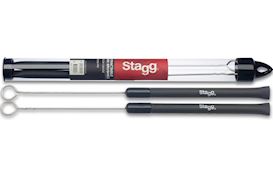STAGG - SBRU20-RM METAL BRUSH RUBBER HANDLE