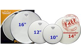 REMO - PP-1880-BE EMPEROR COATED 10", 12", 16" + 14" AMBASSADOR