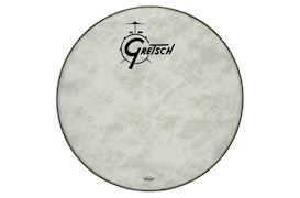 GRETSCH - FIBERSKYN 18" BASSDRUM VOORVEL MET LOGO