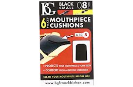 BG - A10S MONDSTUK PLAKKERS ZWART, 0.8MM, 6 STUKS