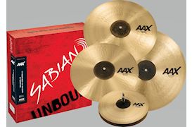 SABIAN - 25005XCPB AAX PROMOTIONAL SET 14"-16"-18"-21" BRIL. FINISH