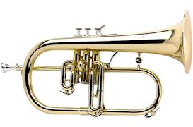 COURTOIS - AC159R10 FLUGELHORN REFERENCE GOLD BRASS HAND-MADE BELL