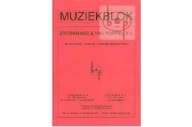 BOEK - MUZIEKBLOK BROEKMANS & VAN POPPEL A4 NOTENSCHRIFT