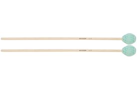 MUSSER - MUS117 MALLETS MARIMBA, MEDIUM, GREEN YARN, BIRCH HANDLE
