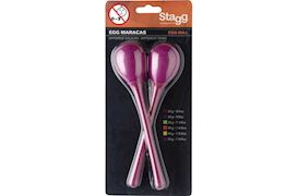 STAGG - EGGMALMG EGG MARACAS 50 GRAM MAGENTA 2 STUKS